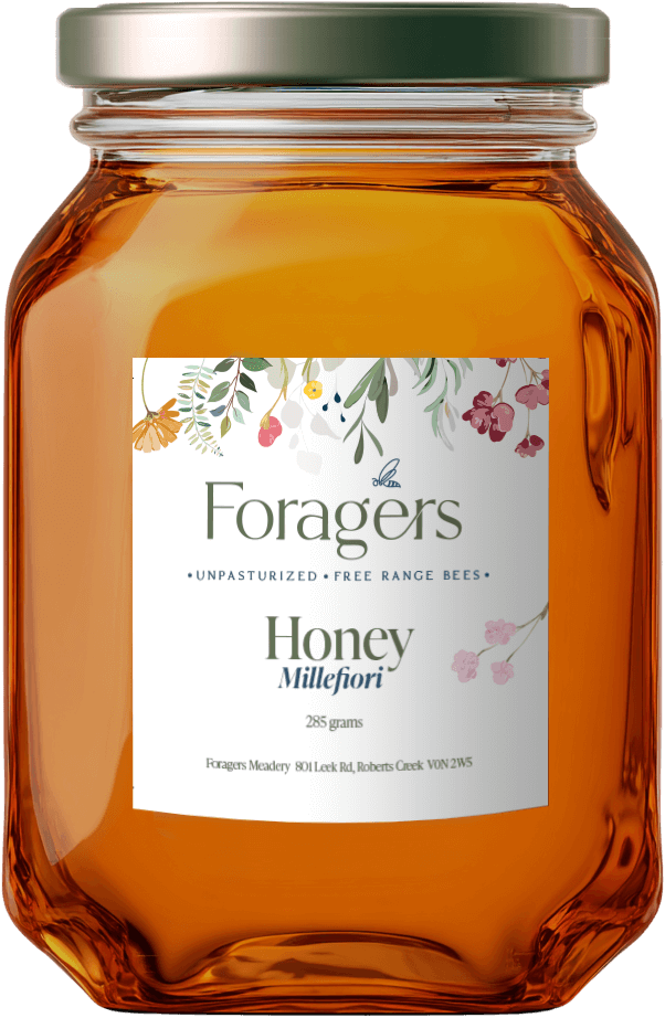 a jar of foragers millefiori honey
